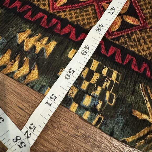 VTG 90s Just in Thyme Sleeveless Midi Shift Dress 8 Tie Back Giraffe Geo Print - Picture 7 of 7